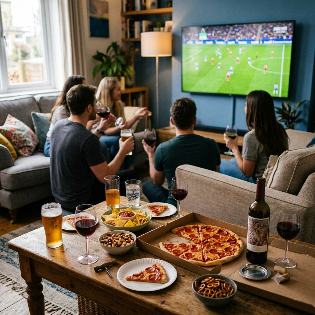World Cup watch party drinks guide with beer wine snacks and soccer theme